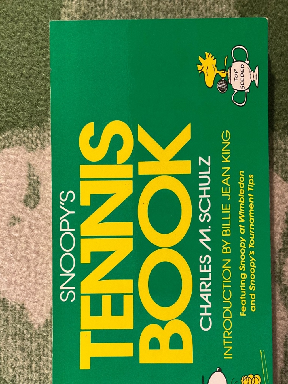 VTG 1979 Snoopy Tennis Book- Charles Schulz/Bellie Jean King-Peanuts